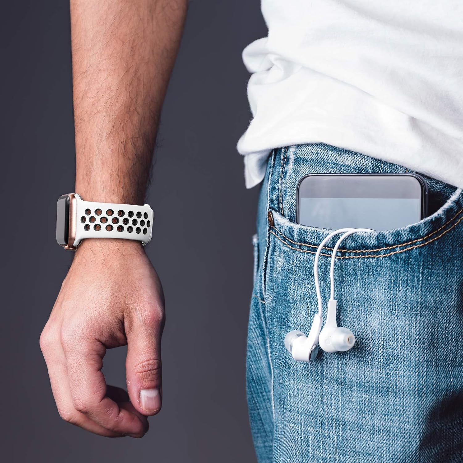 3 Pack Sport Bands Compatible with Apple Watch Band 44Mm 46Mm 45Mm 42Mm 49Mm Men Women,Soft Silicone Breathable Band for Iwatch SE Ultra 3 2 for Iwatch Series 11 10 9 8 7 6 5 4 3 2 1